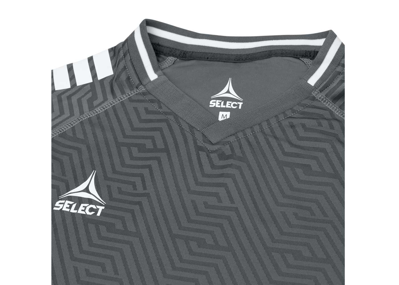 Hráčský dres Select Player shirt S/S Monaco šedo bílá