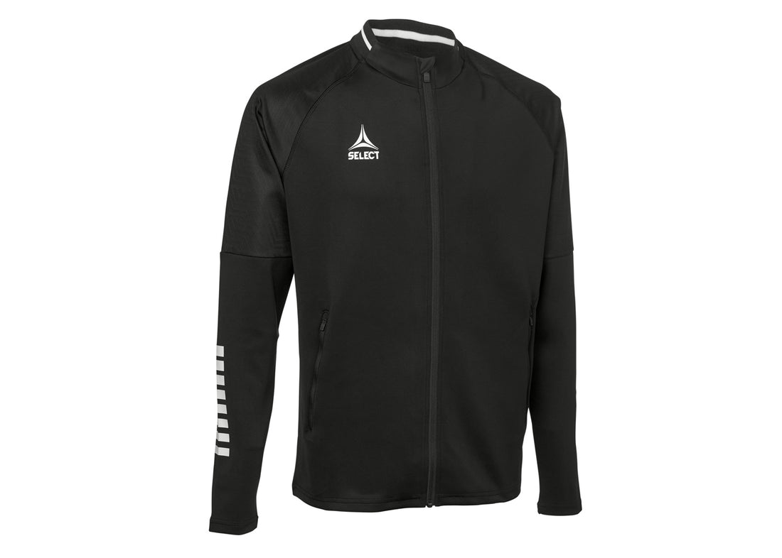 Lehká tréninková bunda Select Zip jacket Monaco černo bílá