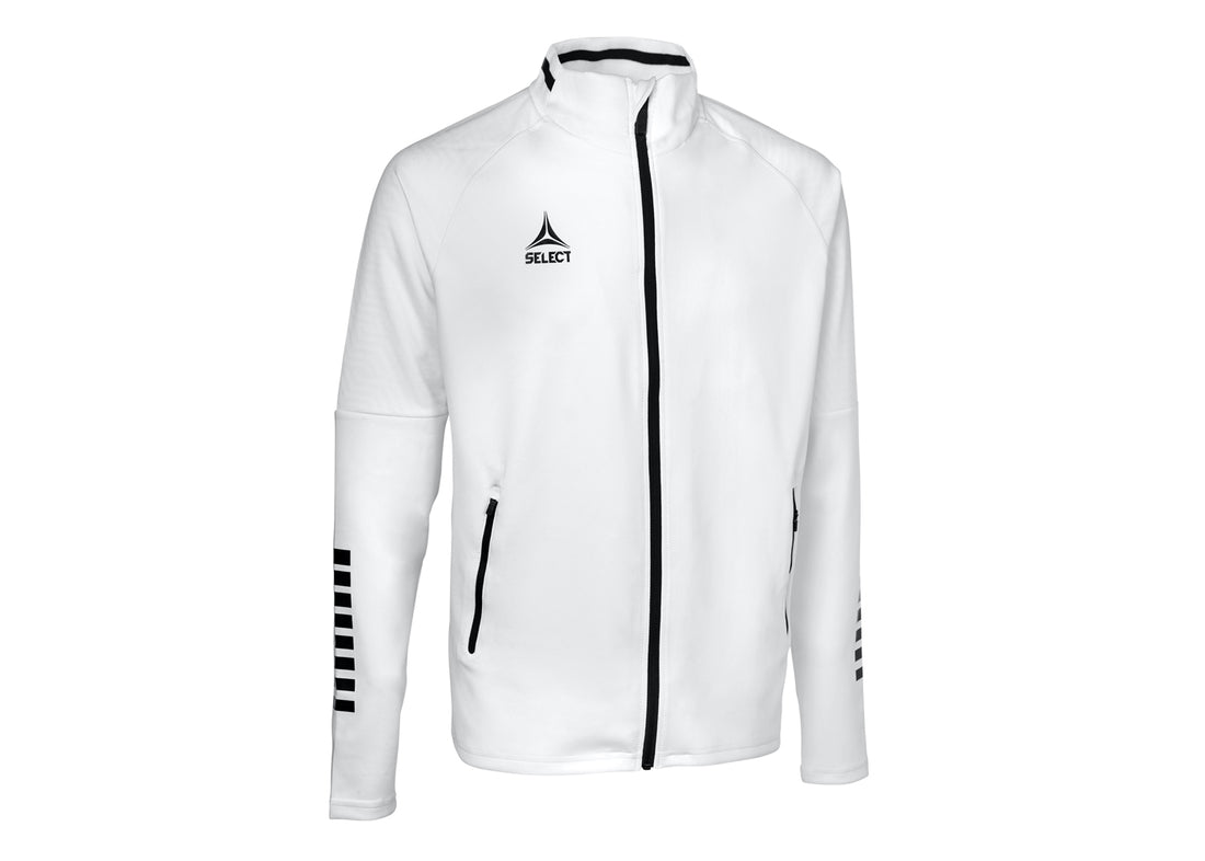 Lehká tréninková bunda Select Zip jacket Monaco bílo černá