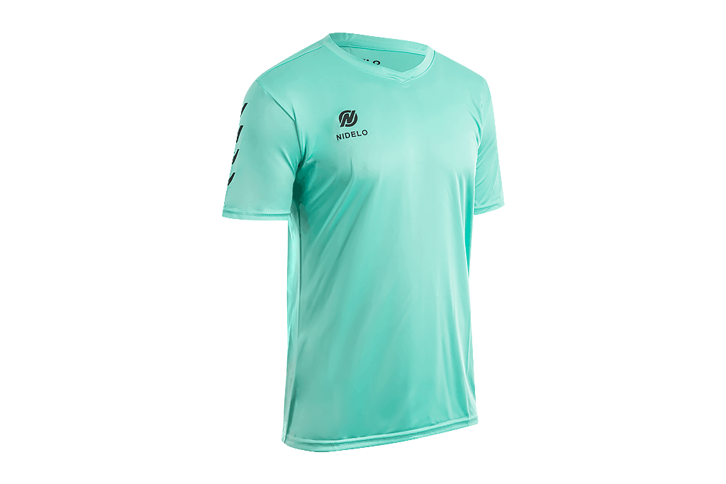 Hráčský dres NIDELO Player shirt S/S Nantes tyrkysová