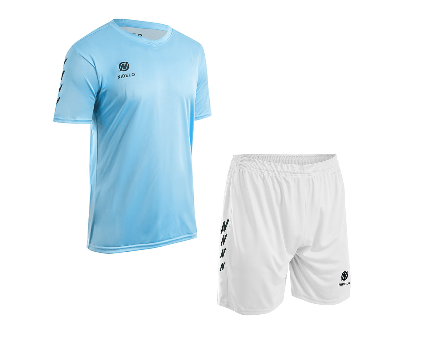 Hráčský set NIDELO Player Set Nantes světle modrá / bílá