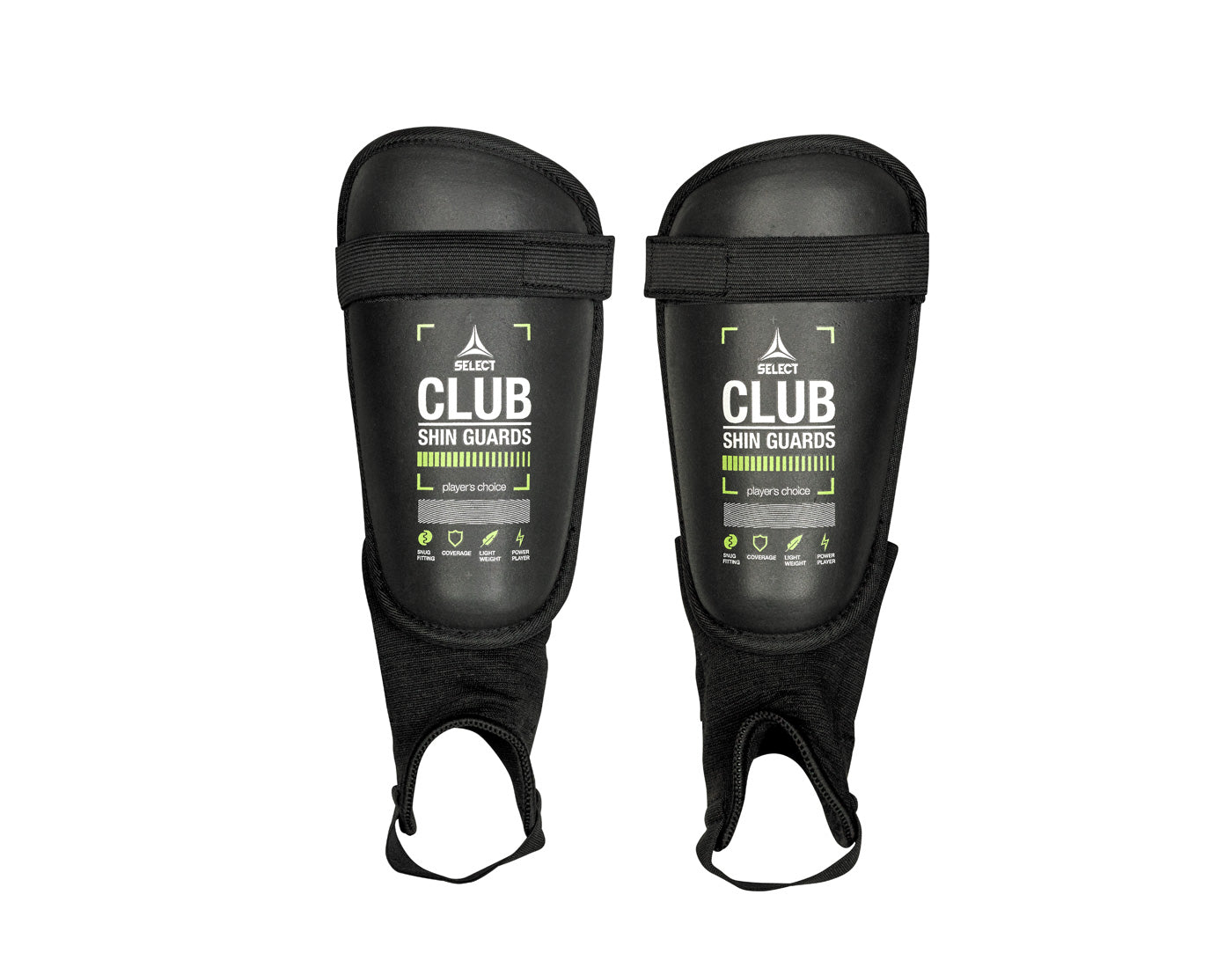 Fotbalové chrániče Select Shin Guard Club černo zelená