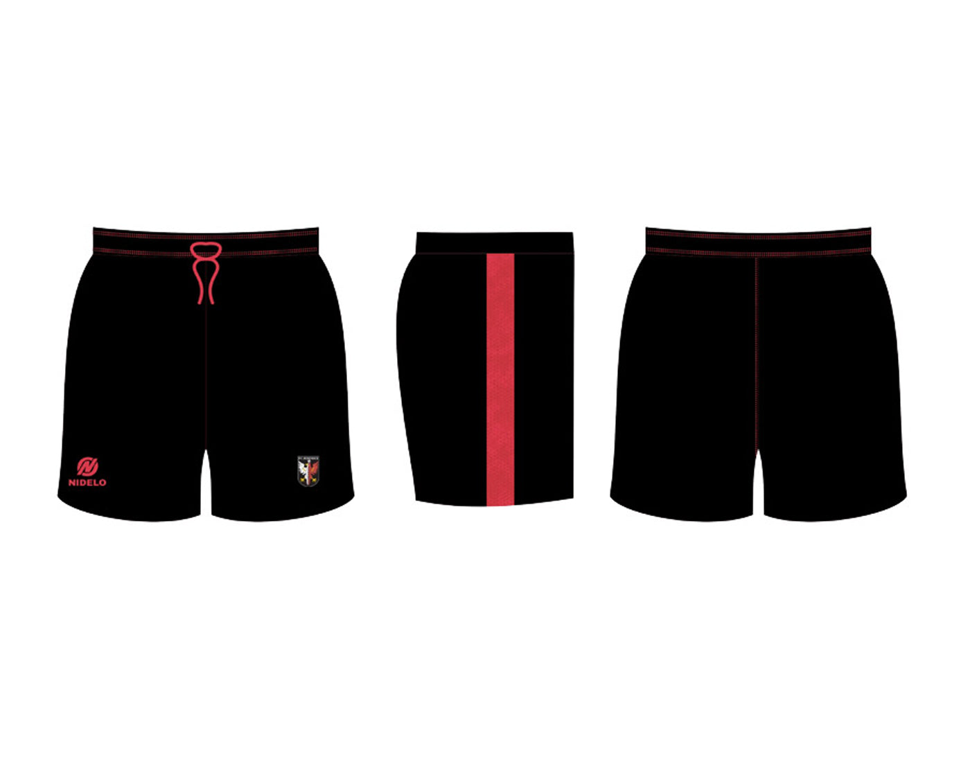 Hráčské kraťasy NIDELO Player shorts Flers sublimation 01