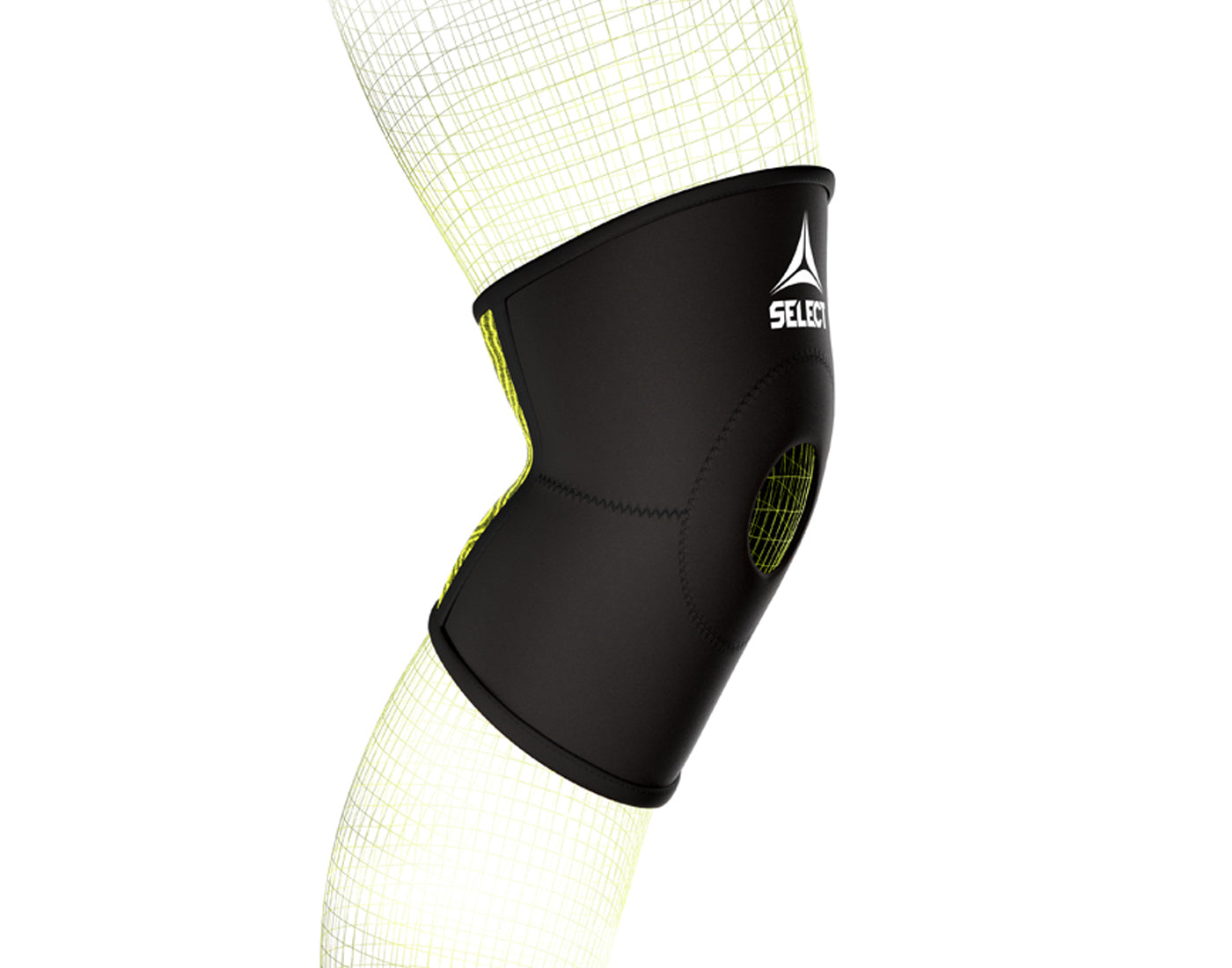 Bandáž kolene Select Knee Support Patella černo zelená