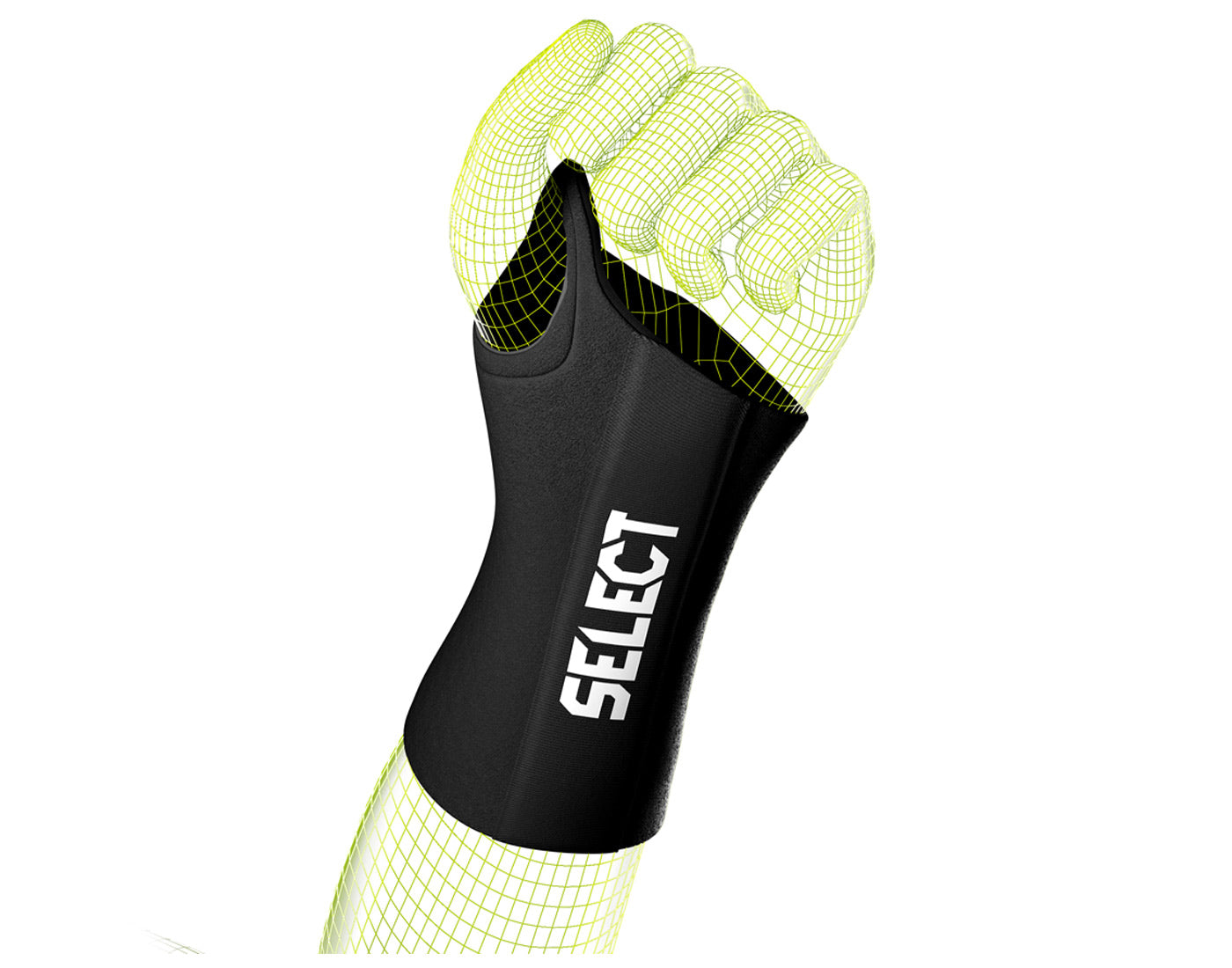 Bandáž na levé zápěstí Wrist Support 3 L černo zelená
