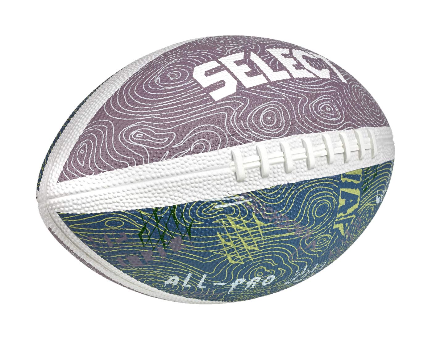 Míč na americký fotbal Select American football modro fialová