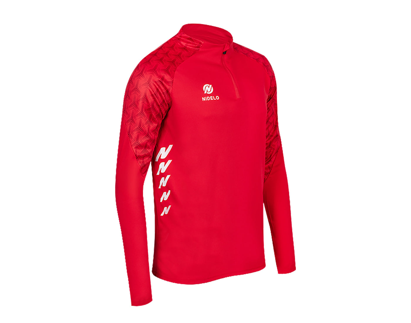 Tréninková mikina NIDELO Training 1/2 zip jacket Nantes červená