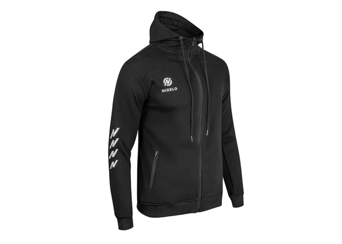 Sportovní mikina NIDELO Zip hoodie Tours 2.0 černá