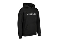 Sportovní mikina NIDELO Hoodie kids Stripe logo Core line černá