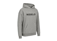 Sportovní mikina NIDELO Hoodie kids Stripe logo Core line šedá