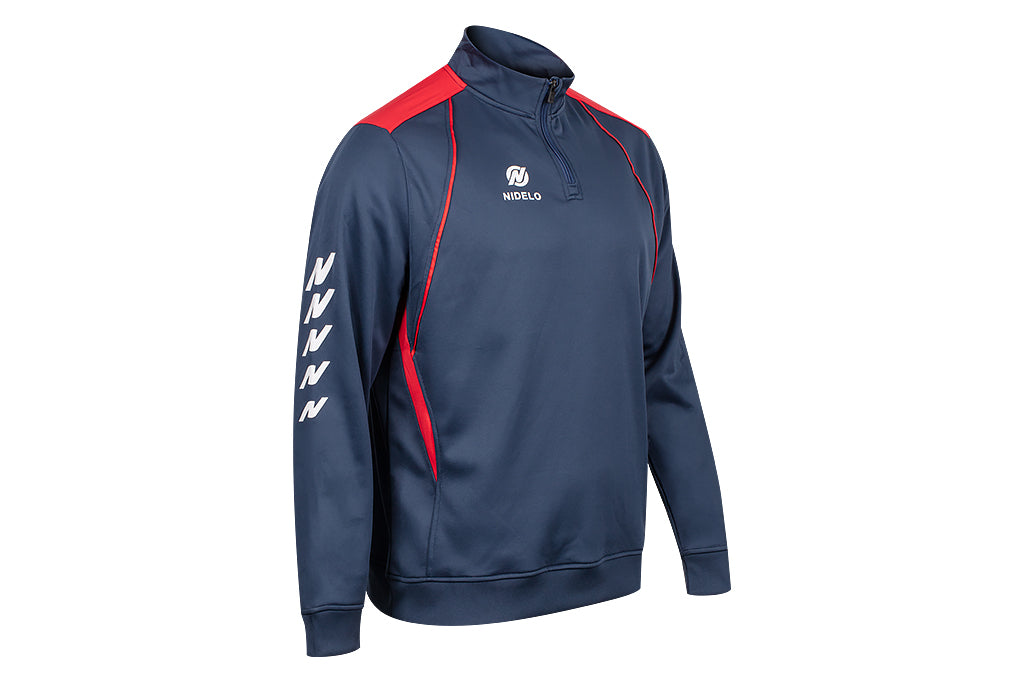 Tréninková mikina NIDELO Training 1/2 zip jacket Elliant tmavě modrá