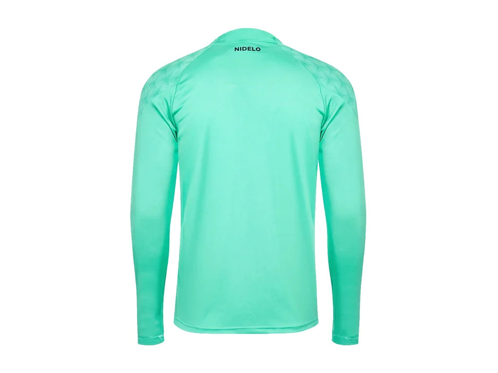 Tréninková mikina NIDELO Training 1/2 zip jacket Nantes tyrkysová