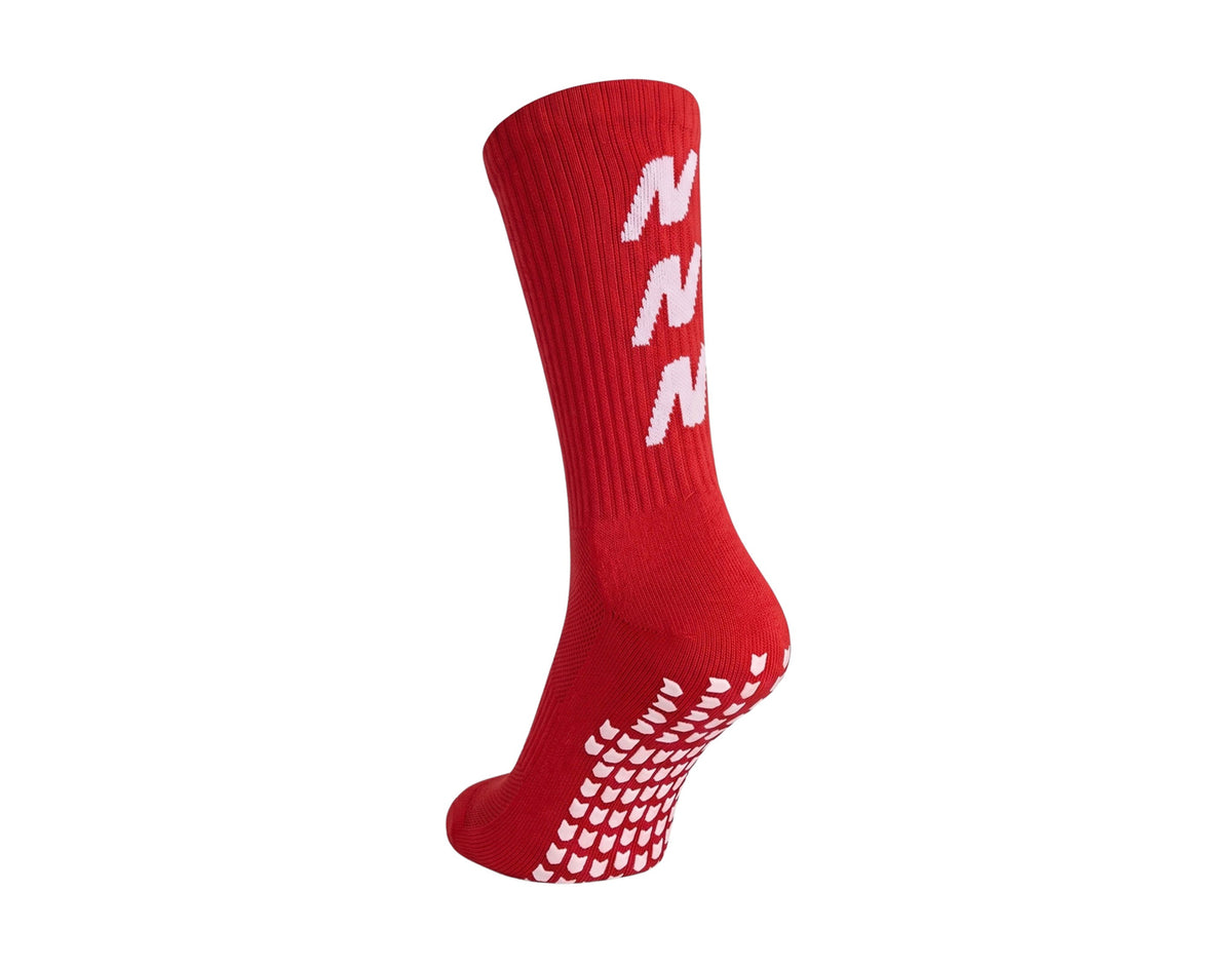 Fotbalové ponožky NIDELO sock Dynamic Grip červená