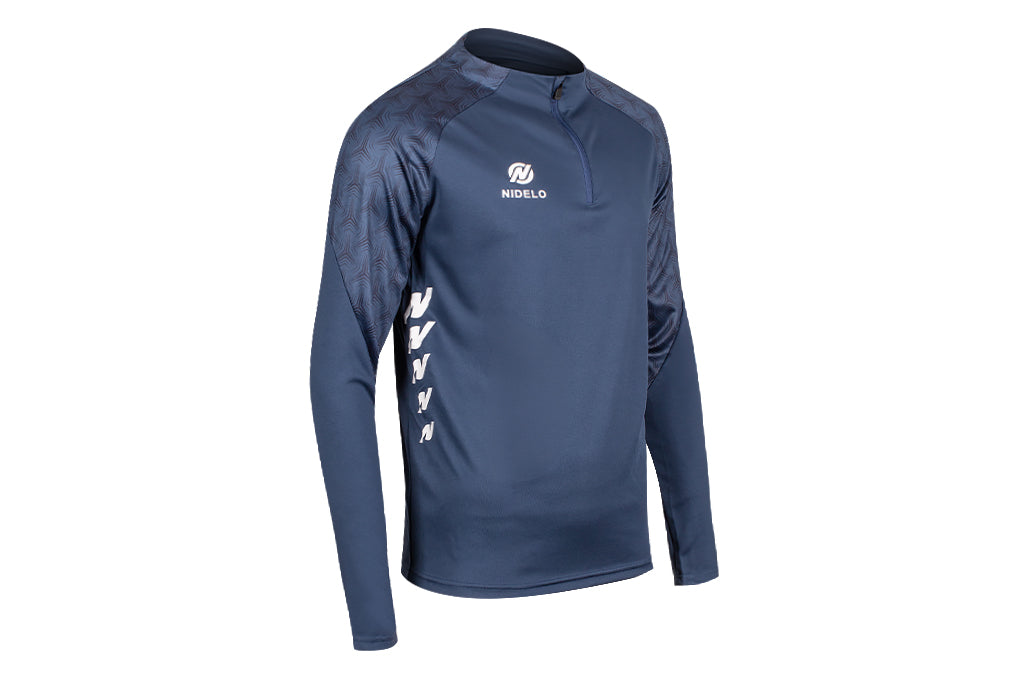 Tréninková mikina NIDELO Training 1/2 zip jacket Nantes tmavě modrá