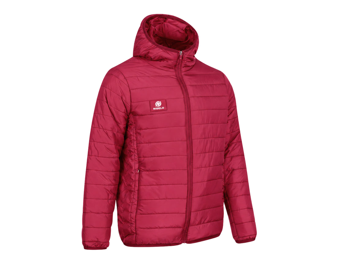 Sportovní bunda NIDELO Padded jacket Tours červená