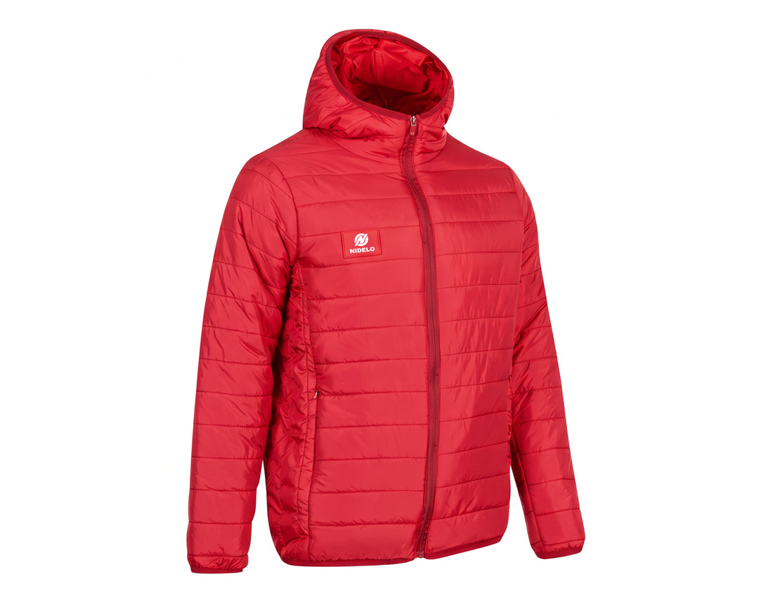 Sportovní bunda NIDELO Padded jacket Tours červená
